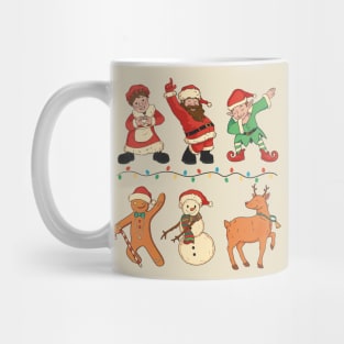 Christmas Characters Dancing Dabbing Mug